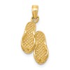 10k 3-D Flip-Flops Pendant