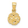 10K Sand Dollar Pendant