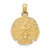 10k Sand Dollar Pendant