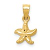 10K Diamond-cut Starfish Pendant