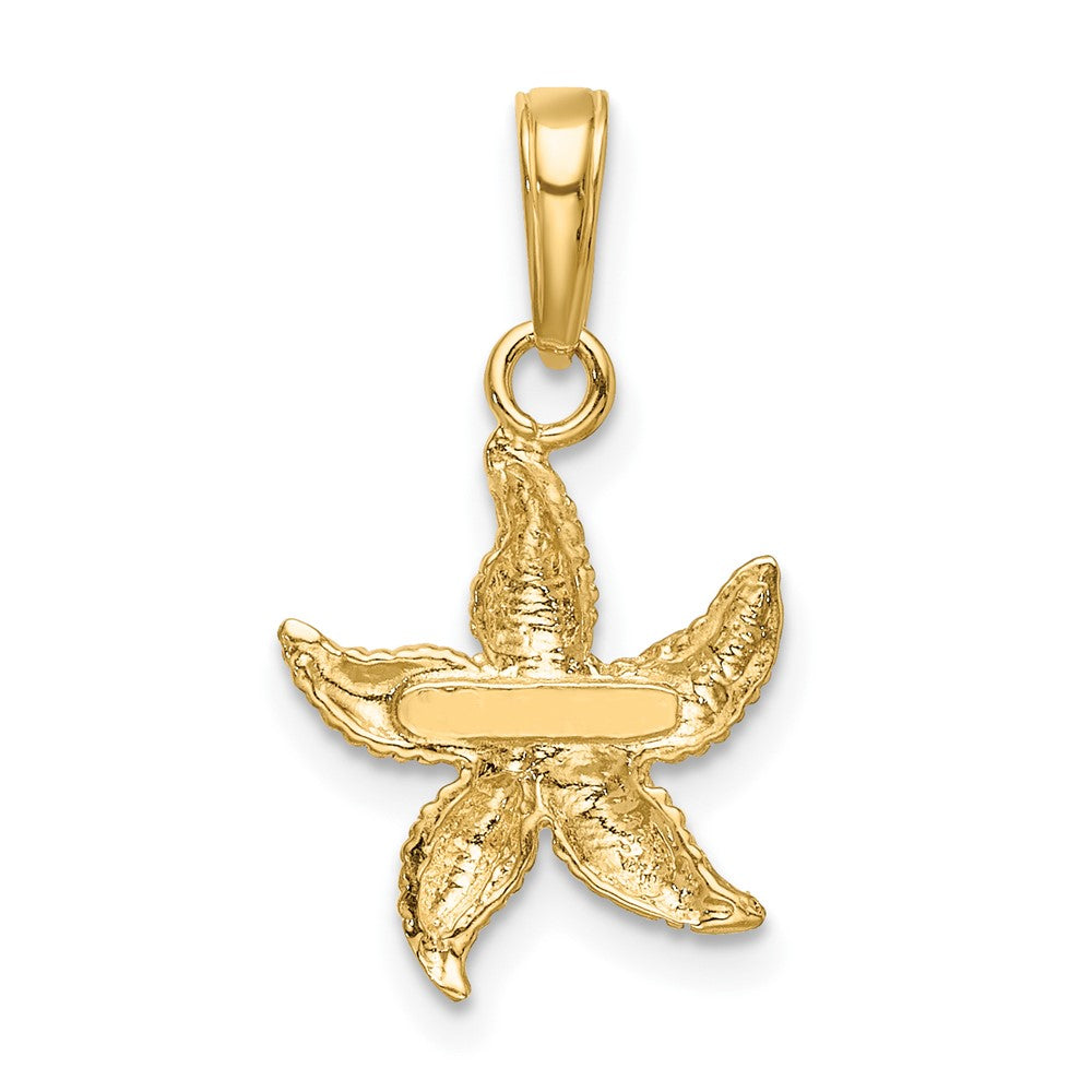 10K and White Rhodium Starfish Charm