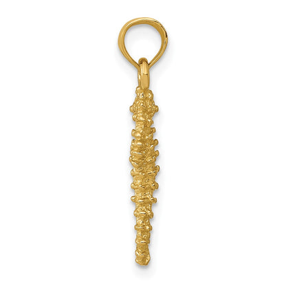 10k Seahorse Pendant