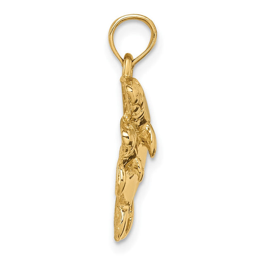 10K Double Manatee Pendant