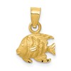 10K Angel Fish Pendant
