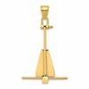 10K 3-D Moveable Anchor Pendant