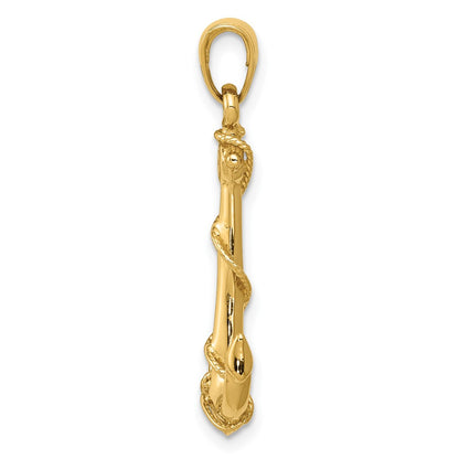 10k Anchor with Rope Pendant