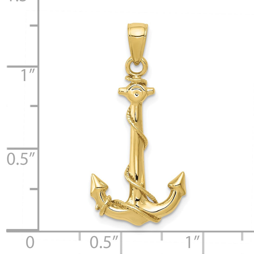 10k Anchor with Rope Pendant