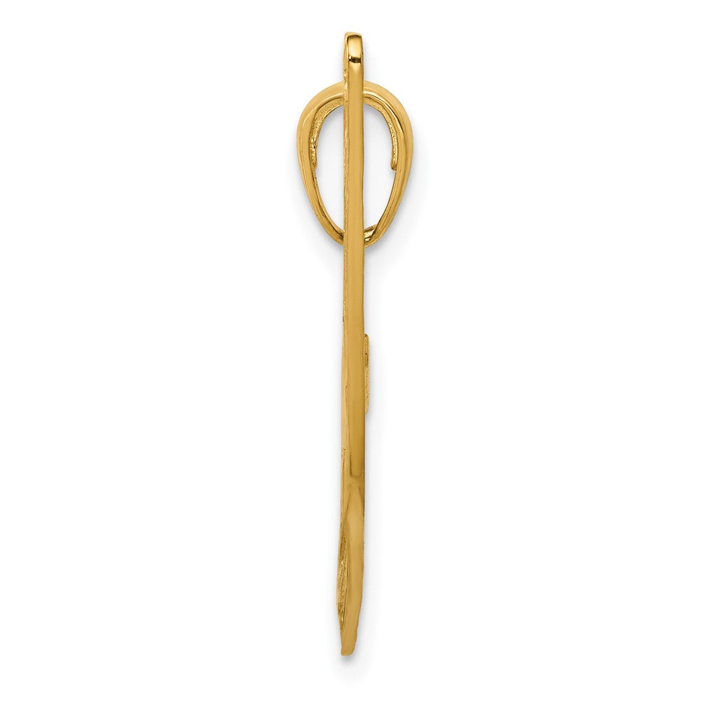 10K Cut-out Air Boat Pendant