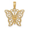 10k Filigree Butterfly Charm