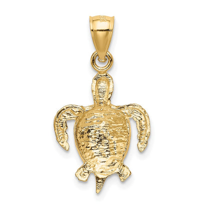 10K Sea Turtle Pendant