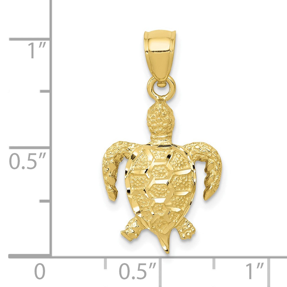 10K Sea Turtle Pendant
