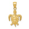 10K Sea Turtle Pendant