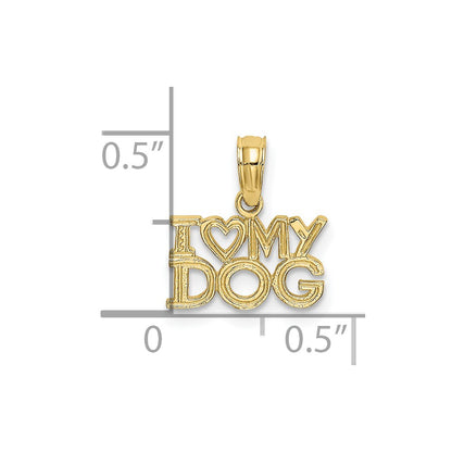 10k I Heart MY DOG Charm