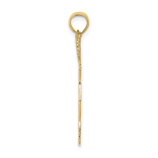 10k Cheerleader with Pom-Poms Charm
