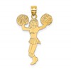 10k Cheerleader with Pom-Poms Charm