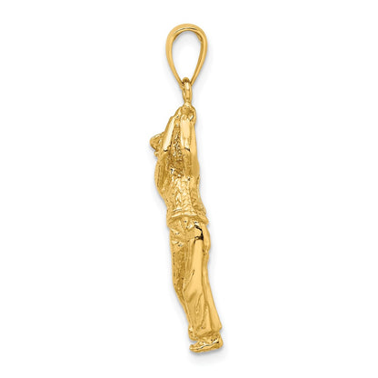 10k Golf Bag with Clubs Charm