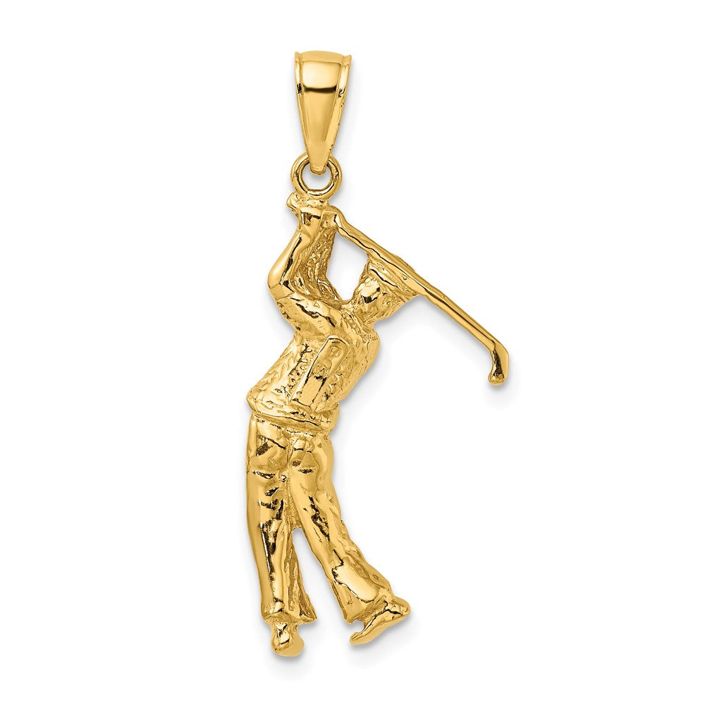 10k Golf Bag with Clubs Charm