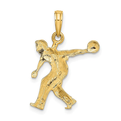 10k Male Bowler Charm