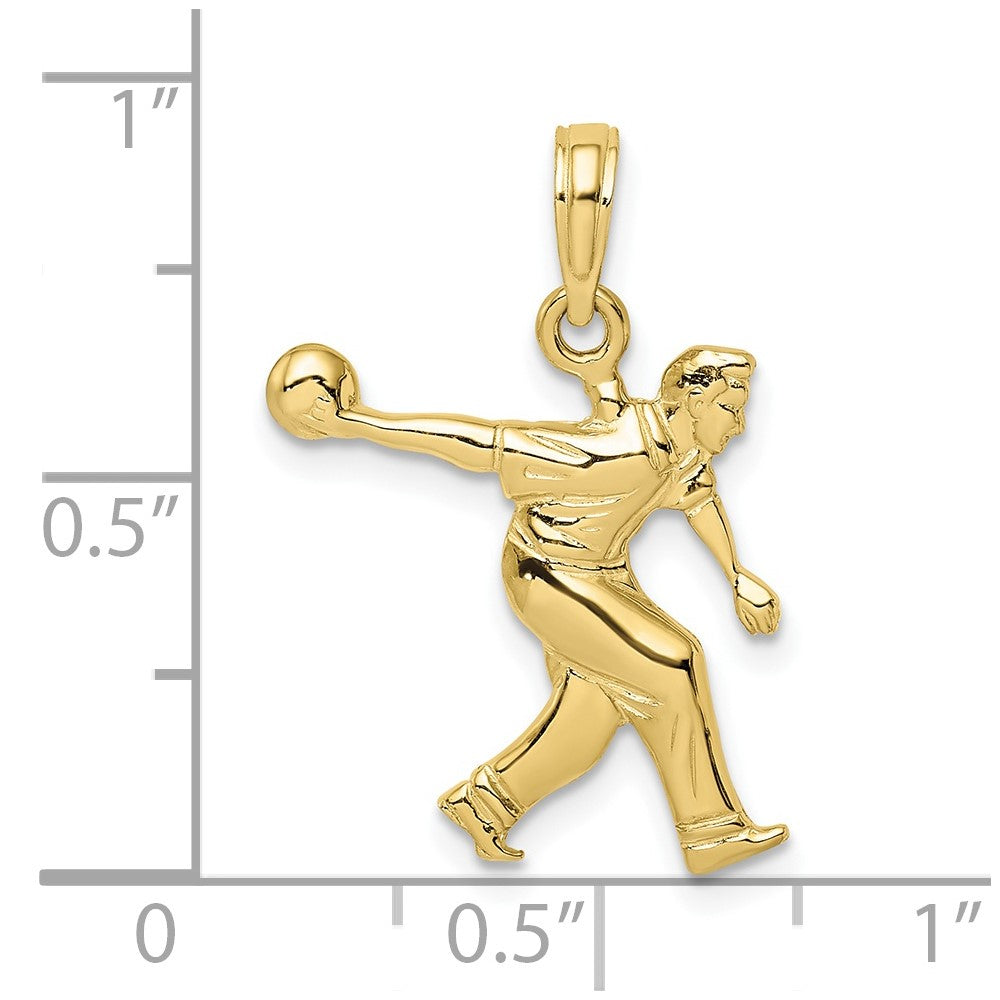 10k Male Bowler Charm