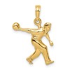 10k Male Bowler Charm