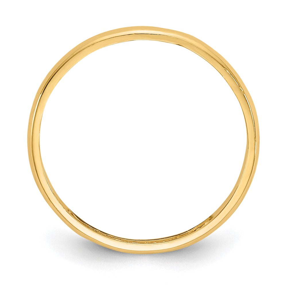 10k 1.5mm Half-Round Size 3 Baby / Childs Ring