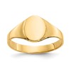 10k High Polished Oval Size 1 Baby Signet Ring
