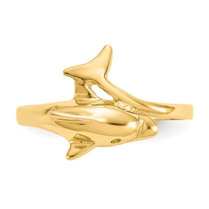 10k Dolphin Bypass Ring