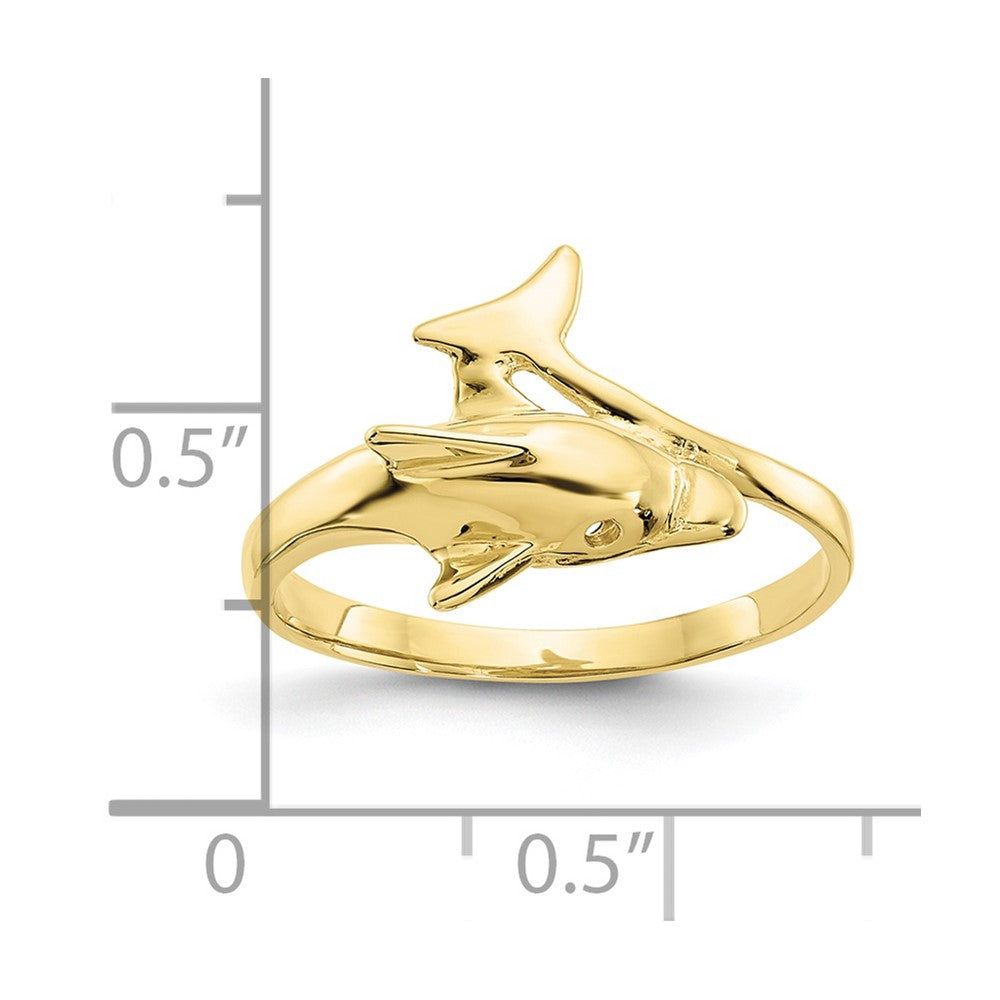 10k Dolphin Bypass Ring