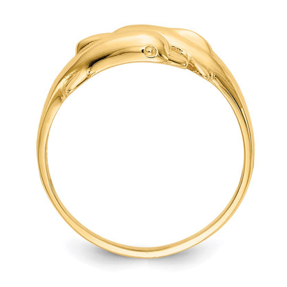 10k Double Dolphin Bypass Ring