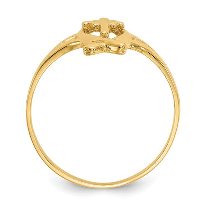 10k Ichthus with Cross Ring