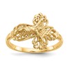 10K Diamond-Cut Crucifix Ring