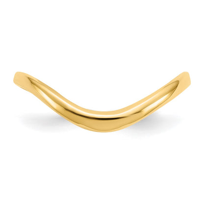 10K Polished Wave Fashion Size 9 Thumb Ring