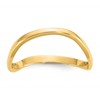 10K Polished Wave Fashion Size 9 Thumb Ring