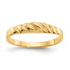 10K Polished Twisted Dome Ring