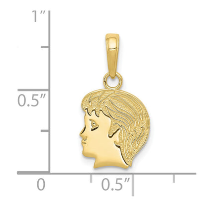 10k Boy Head Charm
