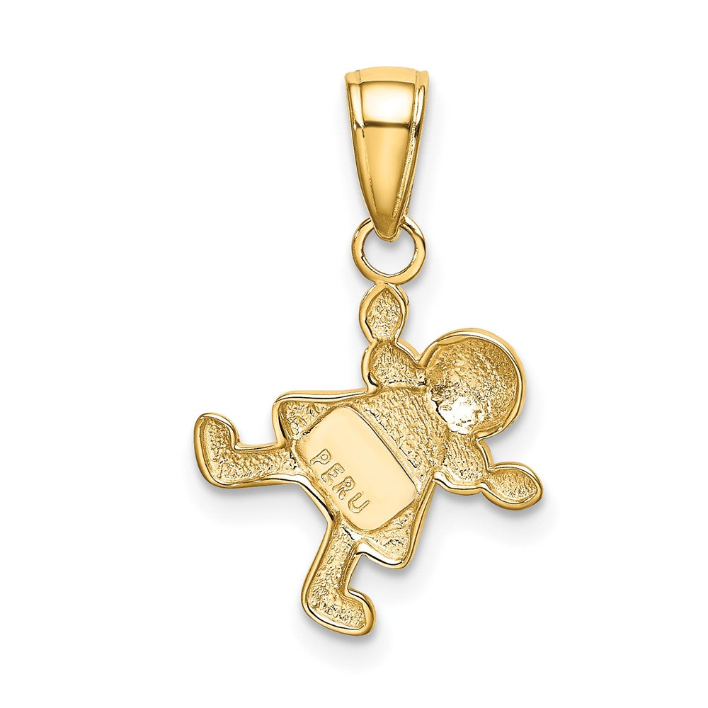 10k Little Girl Cartwheel Charm