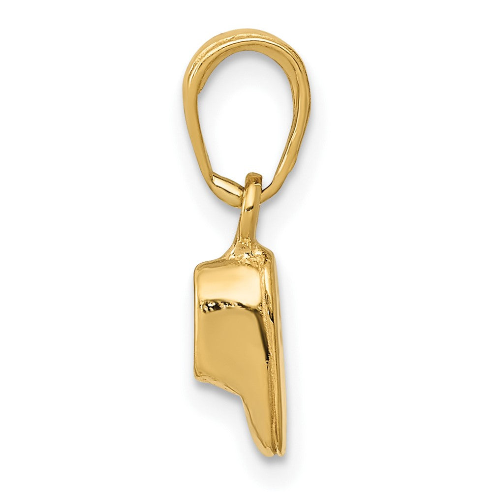 10k 3-D Baby Shoe Charm