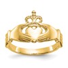 10K Polished Ladies Claddagh Ring