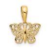 10K Filigree Butterfly Charm