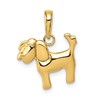 10k Polished Dog Charm