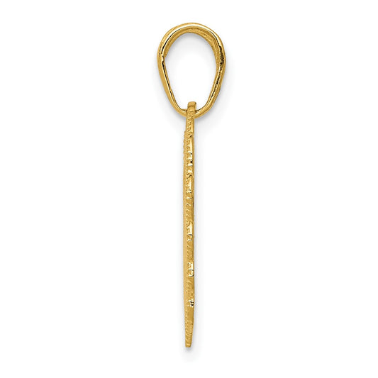 10k Registered Nurse RN Heart Pendant