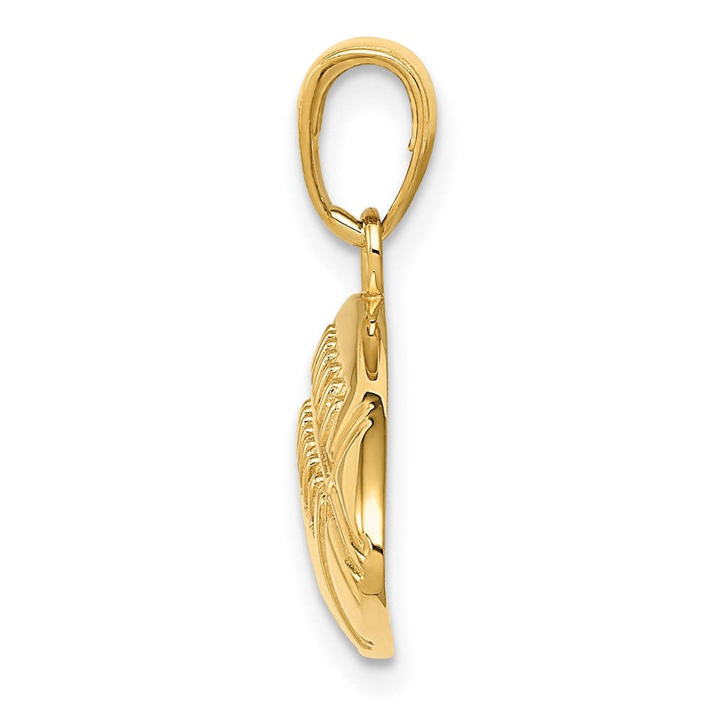 10K Diamond-Cut Large Football Charm