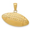 10K Diamond-Cut Large Football Charm