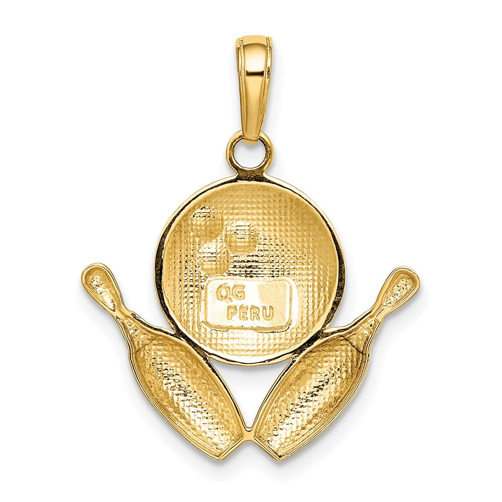 10k Polished Bowling Theme Charm