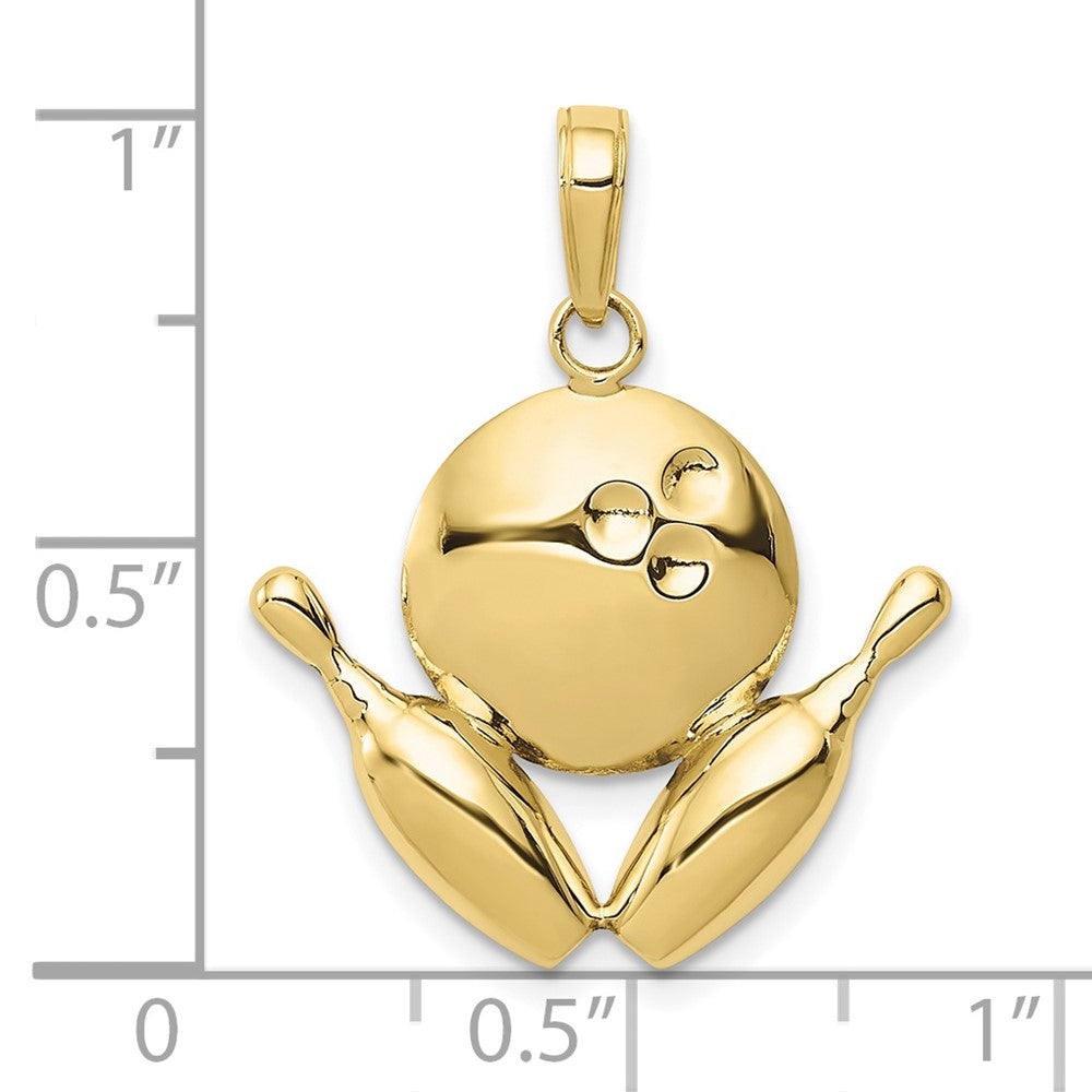 10k Polished Bowling Theme Charm