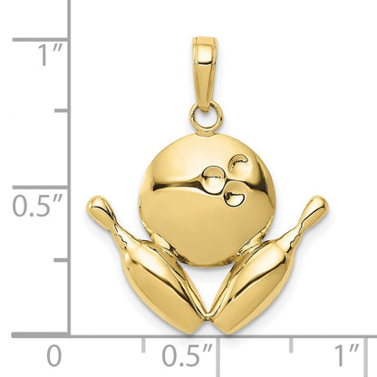 10k Polished Bowling Theme Charm