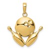 10k Polished Bowling Theme Charm