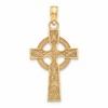 10k Celtic Cross with Eternity Circle Pendant