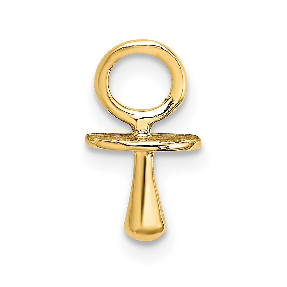 10K Polished 3-D Pacifier Charm