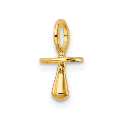 10K Polished 3-D Pacifier Charm